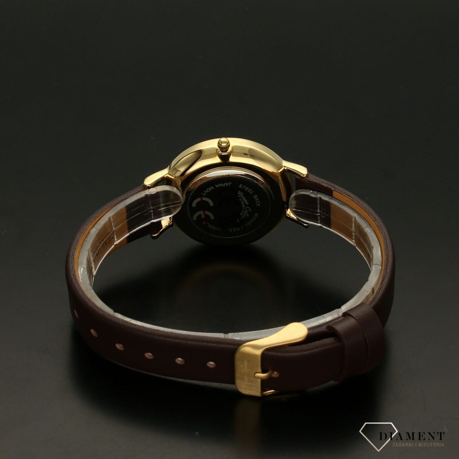 Zegarek damski Bruno Calvani BC90010 złoty brązowy pasek (1).jpg